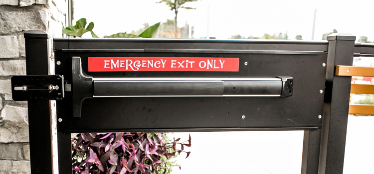 emergency push bar installation in Ceres